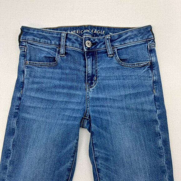 American Eagle Womens Jeggings Mid Rise Size 4 Long - Picture 3 of 9